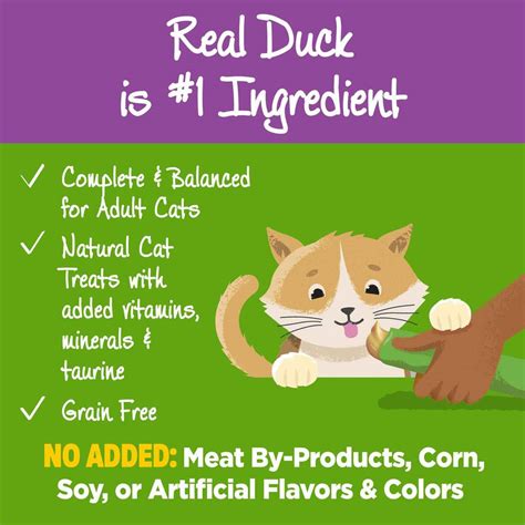 Wellness Lickable Treats Soft Puree Natural Grain Free Cat Treats, Duck ...
