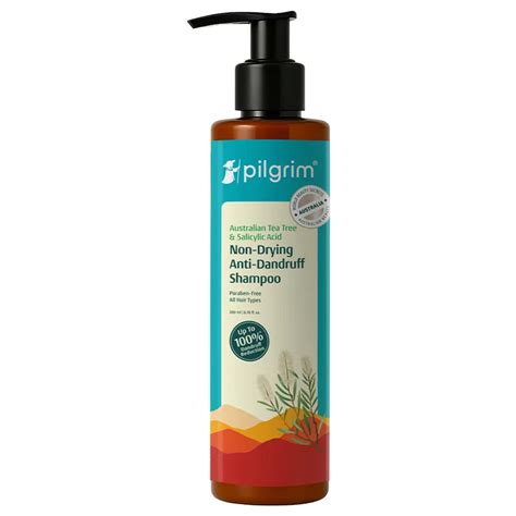 Buy Pilgrim Australian Tea Tree Non-Drying Anti-Dandruff Shampoo, 200 ...