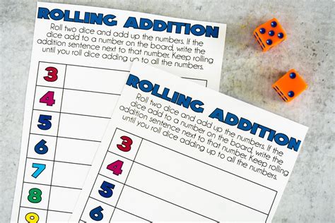 Image result for Math Dice Games Printable