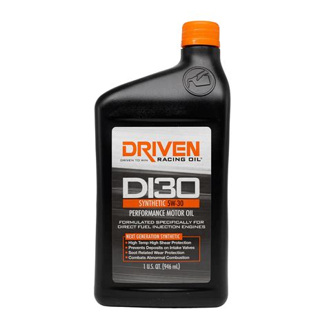 DI30 5W-30 Synthetic Motor Oil – Driven Racing Oil