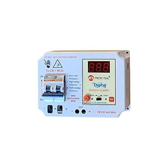 Microtail Digital ELCB Single Phase 63 Amp 2 Pole ELCB + RCCB + ISI ...