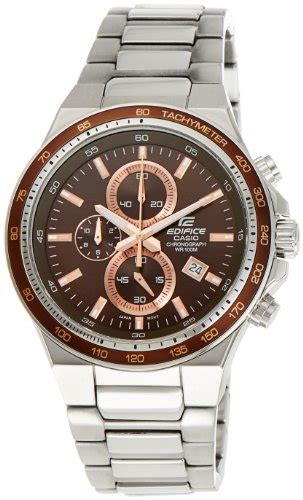 Buy Casio Edifice Chronograph Brown Dial Men's Watch - EF-546D-5AVDF ...