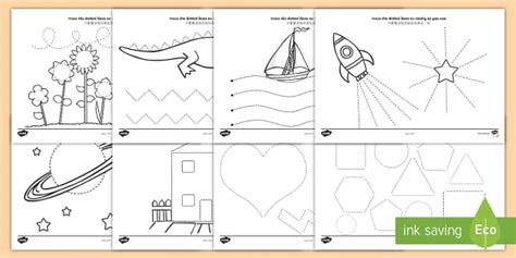 Pencil Control Worksheet / Worksheets English/Mandarin Chinese - Pencil