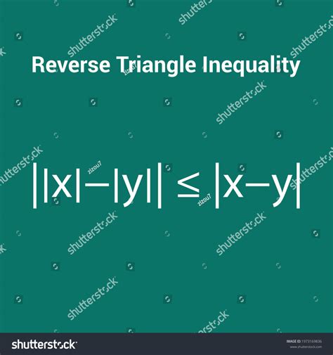 Reverse Triangle Inequality Theorem Mathematic Stock Vector (Royalty ...