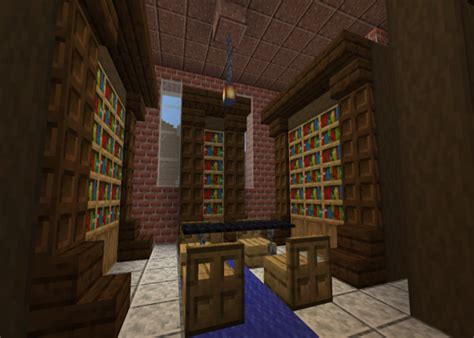 Image result for Minecraft Library House Design
