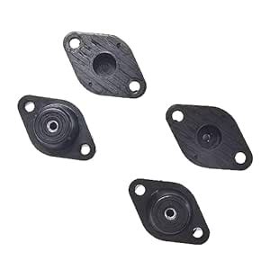 M8 Anti-Vibration Turret Rubber Mounts, Rubber-in Shear Floor Mount ...