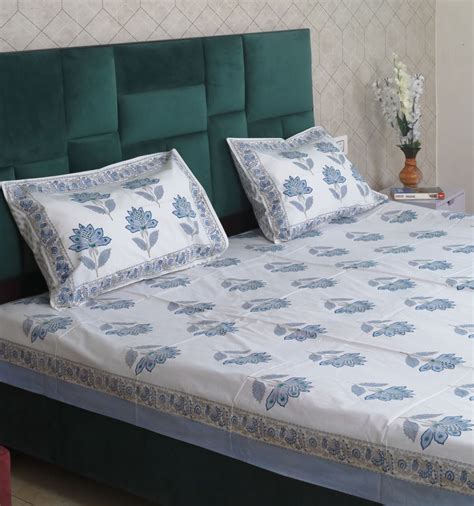 Buy King Size Bed Sheets – Cotton Bed Sheets & Printed Double Bed ...