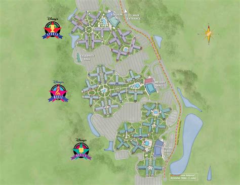 Map Of Disney All Star Resorts