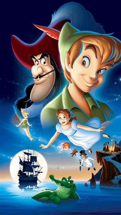 Peter Pan (1953) Phone Wallpaper | Moviemania | Peter pan disney ...