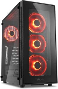 Sharkoon TG5 ATX Mid tower Cabinet with USB 2.0 and USB 3.0 Ports ...