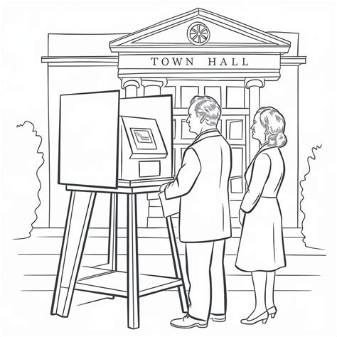 Free Election Day coloring page - Download, Print or Color Online for Free