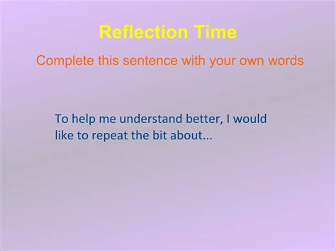 Plenary Activity Reflection Time | PPT