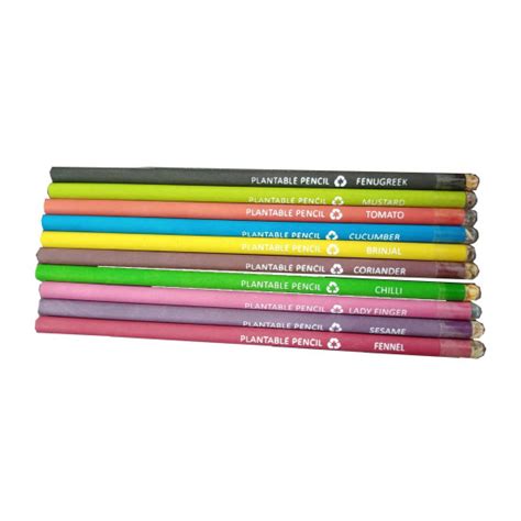 Eco Friendly Plantable Paper Seed Pencils, color seed pencils