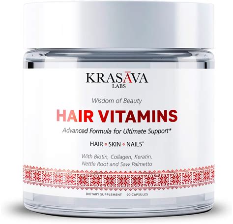 KRASAVA Hair Growth Vitamins with Biotin, Collagen, India | Ubuy