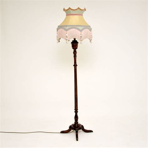 Antique Style Mahogany Floor Lamp - Marylebone Antiques