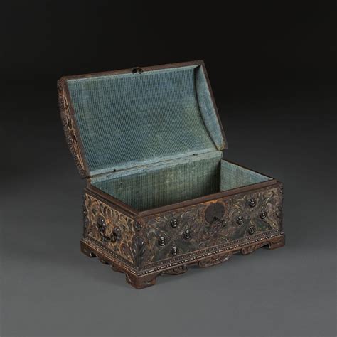 A 19th Century Spanish Tooled Leather Casket | BADA