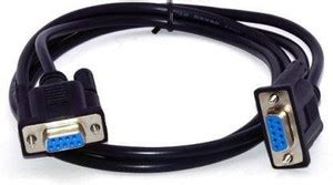 KR CABLES VGA Cable 1.5 m 9 Pin Serial Female to Female Extension Cable ...