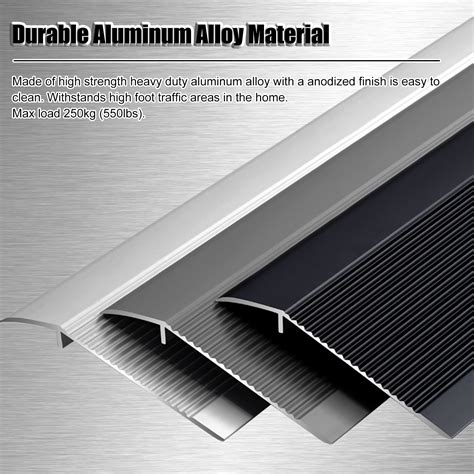 Hrokz 4 inch Floor Transition Strip Threshold Ramp Aluminum, 36 ...
