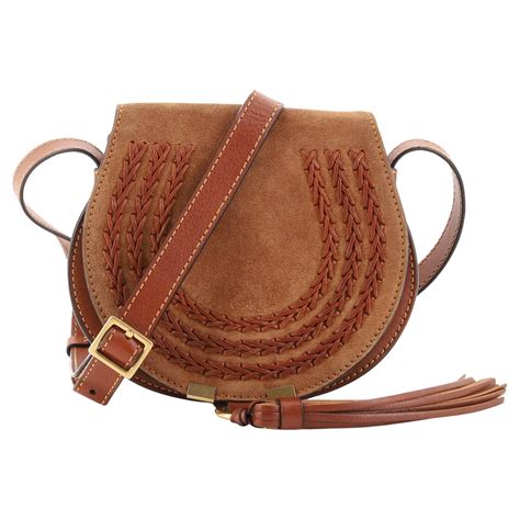 Chloe Marcie Crossbody Bag Whipstitch Suede Mini at 1stDibs | chloe ...