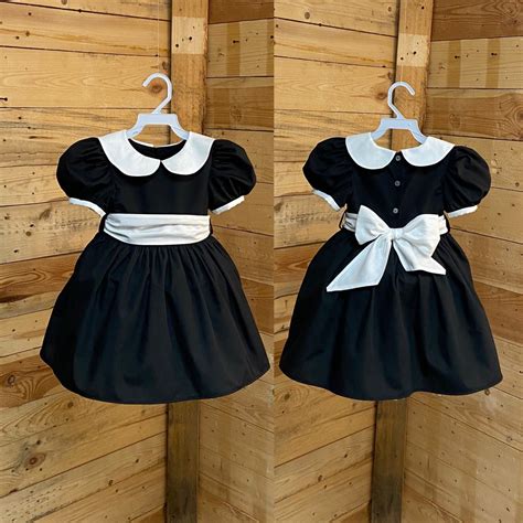 Thanksgivings Baby Dress, Baby Black Dress, Baby Black and White Dress ...