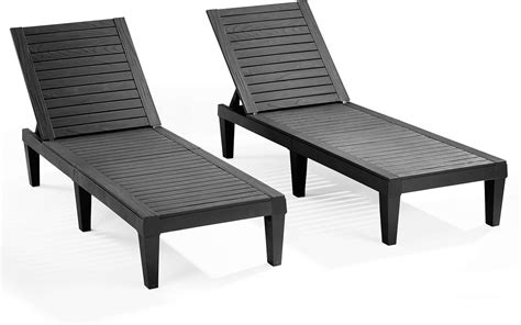Nestl Patio Chairs - Black Chaise Lounge Chair India | Ubuy