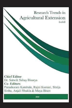 RESEARCH TRENDS IN AGRICULTURAL EXTENSION (VOLUME - 02) : A Peer ...