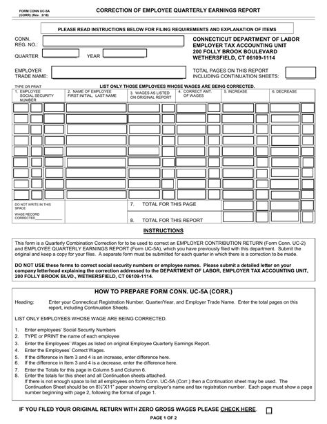Employee Quarterly Earnings Report PDF Form - FormsPal