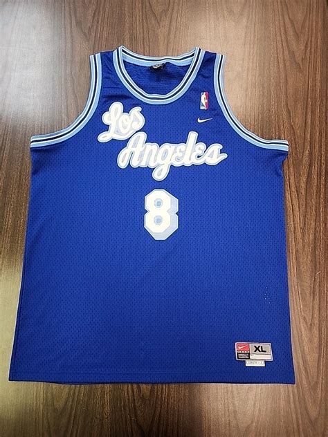 Vintage Los Angeles Lakers Kobe Bryant #8 Jersey 1960s Blue Alternate ...