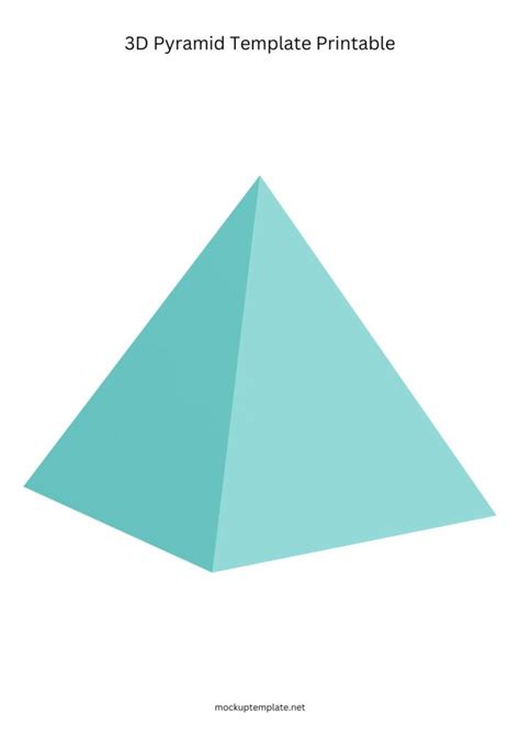 Image result for Square Pyramid Template