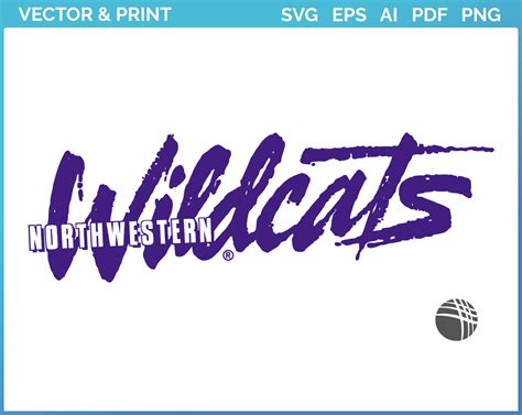 Northwestern Wildcats - Wordmark Logo (1981) - College Sports Vector SVG Logo in 5 formats