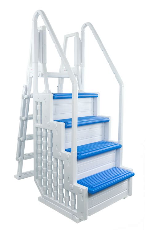 Aqua Select Everest Above Ground Pool Step and Ladder System | Blue ...