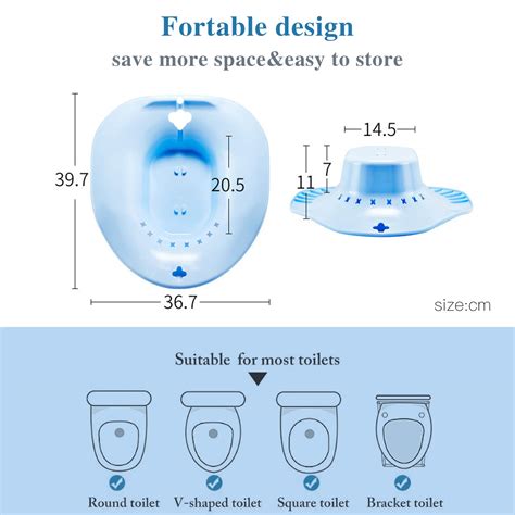Sitz Bath For Hemorrhoids Soak And Postpartum Care With Massage ...