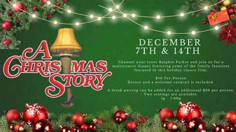 Christmas Story: A Tasting Dinner, 110 Slocum Lake Rd, Wauconda, IL ...