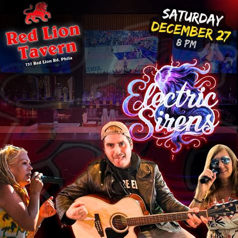 🎶 ELECTRIC SIRENS – Live at Red Lion Tavern 🎤, 737 Red Lion Rd ...