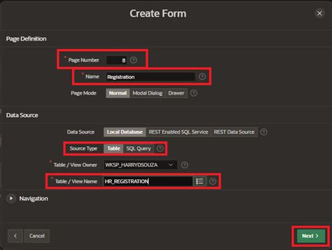 Forms Example in Oracle Apex 的图像结果