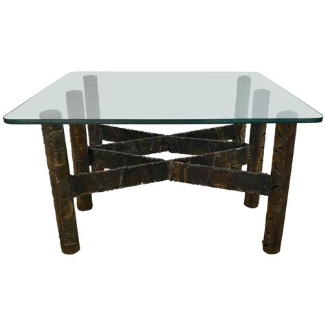 Large-Scale, Paul Evans Style, Anodized-Brass, Brutalist, Square ...