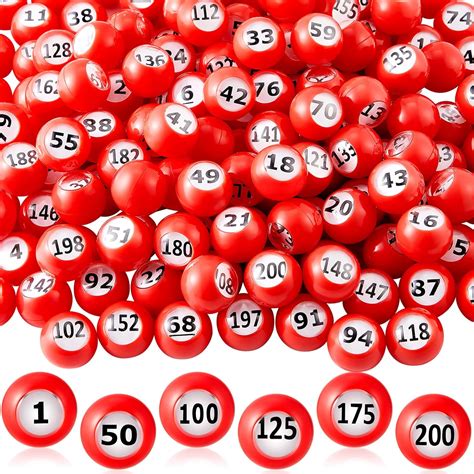 Amazon.com: Liliful 200-Piece Raffle Bingo Ball Set - Numbered 1-200 ...