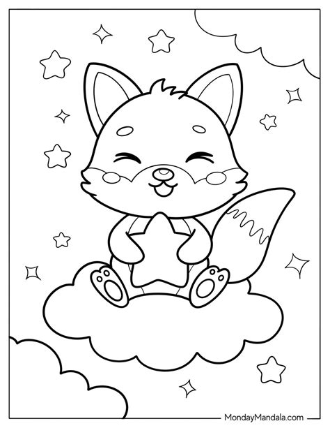Baby Arctic Fox Coloring Pages Cute [2025]