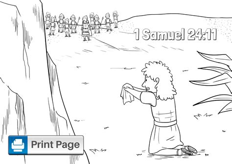 Top 35+ Quotes On Saul And David Kids Coloring Sheets I Samuel 26 1-25 ...