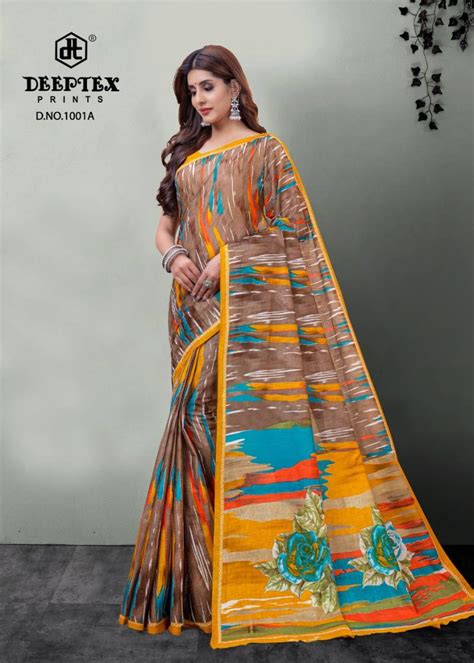 Deeptex Mother Queen 1 Printed Cotton Saree Collection