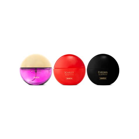 Vanesa Pack of 3 Perfume (Mystique, Scarlet & Enigma) - 50ml Each