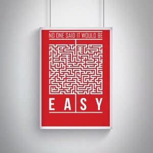 Cool, Trendy, Quirky Posters "No One Said It Would Be Easy- Start-Up ...