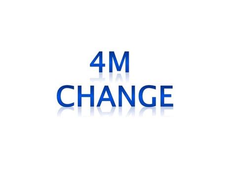 Image result for 4M Change Process