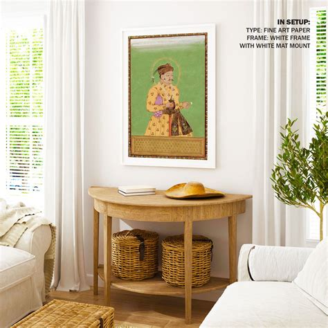Portrait of Akbar Badshah: Buy Mughal Miniature Paintings – Dessine Art