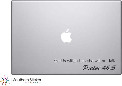 Buy God Is Within Her, She Will Not Fail. Psalm 45:5 Bible Verse Laptop ...