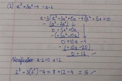 3 2.2 Find the quotient and the remainder. Check if your division is ...