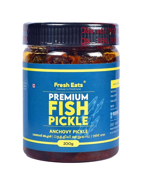 Fresh Eats Anchovy Premium Fish Pickle/Natholi Achaar, 200g : Amazon.in: Grocery & Gourmet Foods
