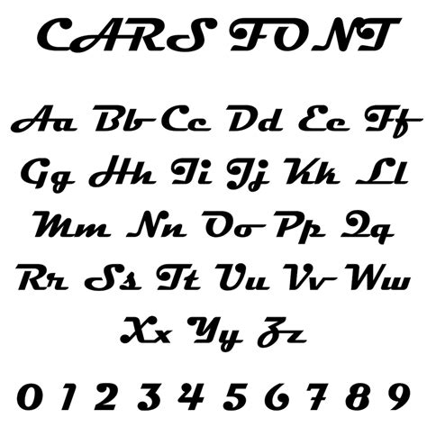 Cars Font SVG Bundle, TTF Font, Cricut & Silhouette Compatible, Png Files, Instant Download ...