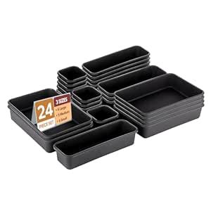 Kuber Industries Set of 24 Multi-Purpose Makeup Drawer Organisers Set ...