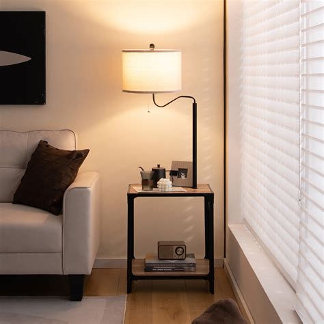 Wade Logan® Bikari 57'' Tray Table Floor Lamp with USB & Reviews | Wayfair